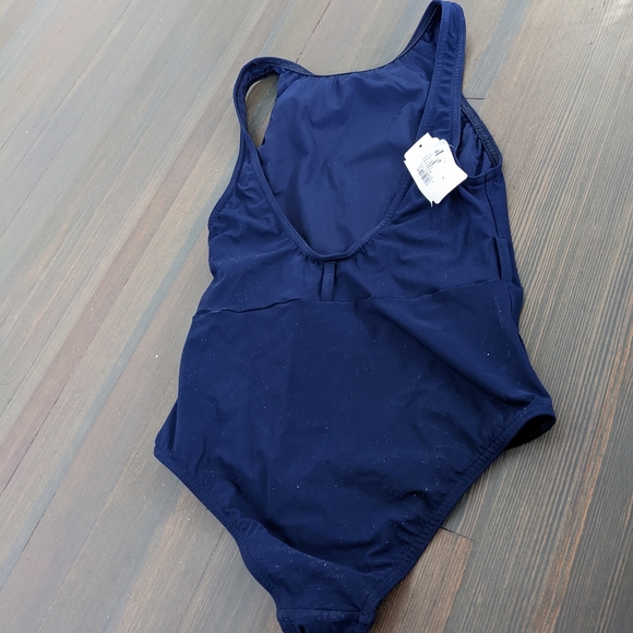 Karla colleto Katherine high neck swimsuit navy 8 without belt - Picture 2 of 4